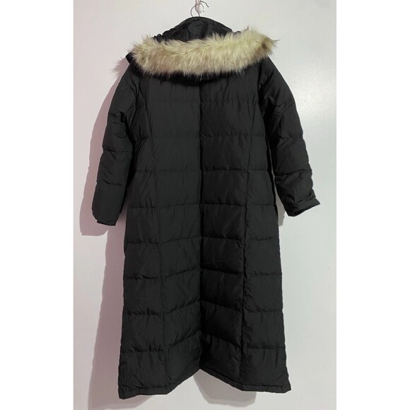 LL Bean Ultrawarm Downtek Coat Womens XL Black Puffer Snaps Long Granola Girl - Picture 13 of 15